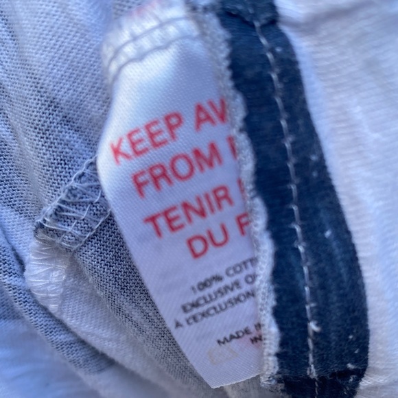 Hatley Navy Striped Boat Neck 3/4 Sleeve Cotton Top, Hatley Tops - Picture 7 of 8